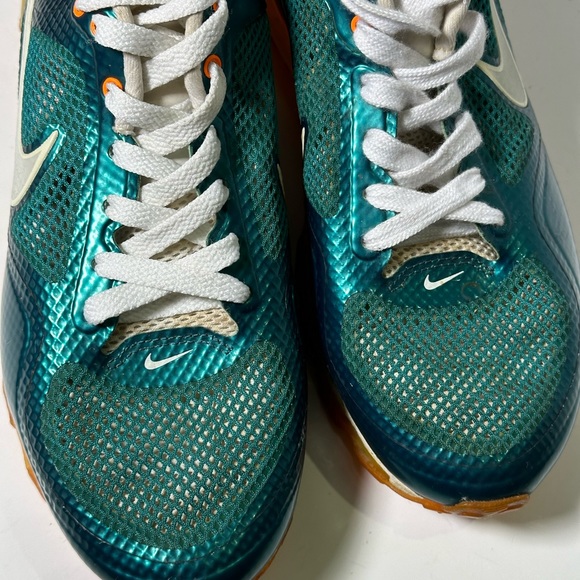 Nike Air Max Mens Miami Dolphins Aqua Orange Vintage Size 7.5 - Picture 5 of 16